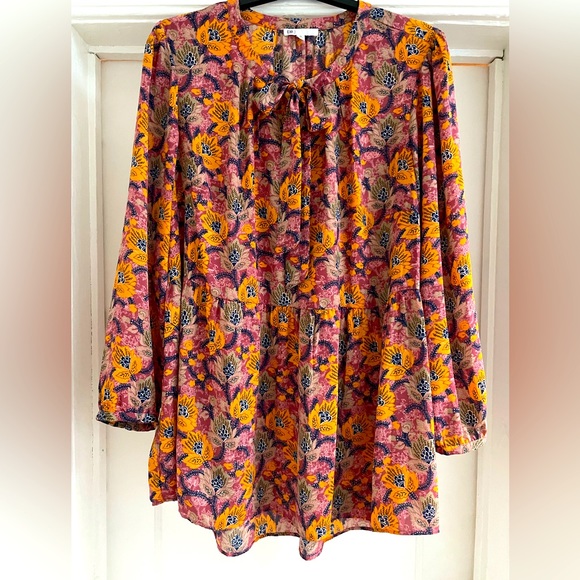 DR2 Women's Size 3X Floral Print Tunic - Picture 1 of 6
